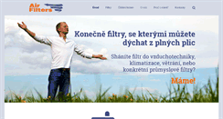 Desktop Screenshot of airfilters.cz