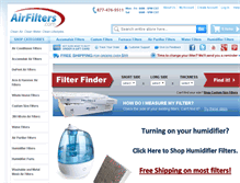 Tablet Screenshot of airfilters.com